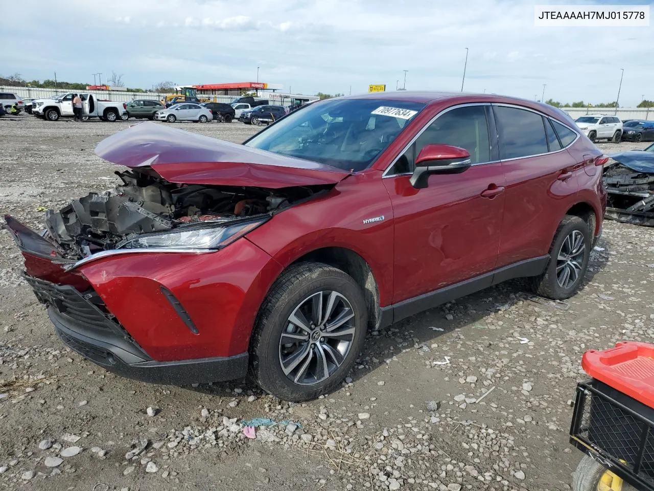 2021 Toyota Venza Le VIN: JTEAAAAH7MJ015778 Lot: 70977634