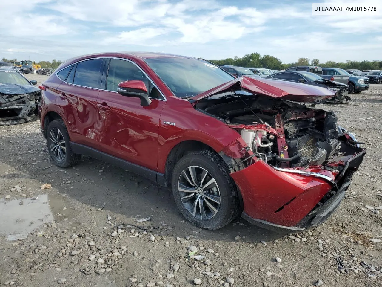 2021 Toyota Venza Le VIN: JTEAAAAH7MJ015778 Lot: 70977634