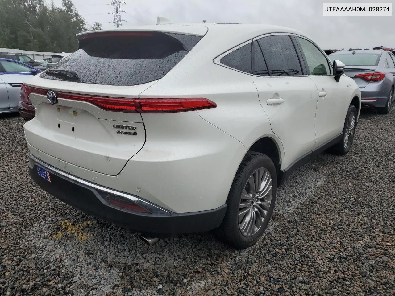 2021 Toyota Venza Le VIN: JTEAAAAH0MJ028274 Lot: 74233694