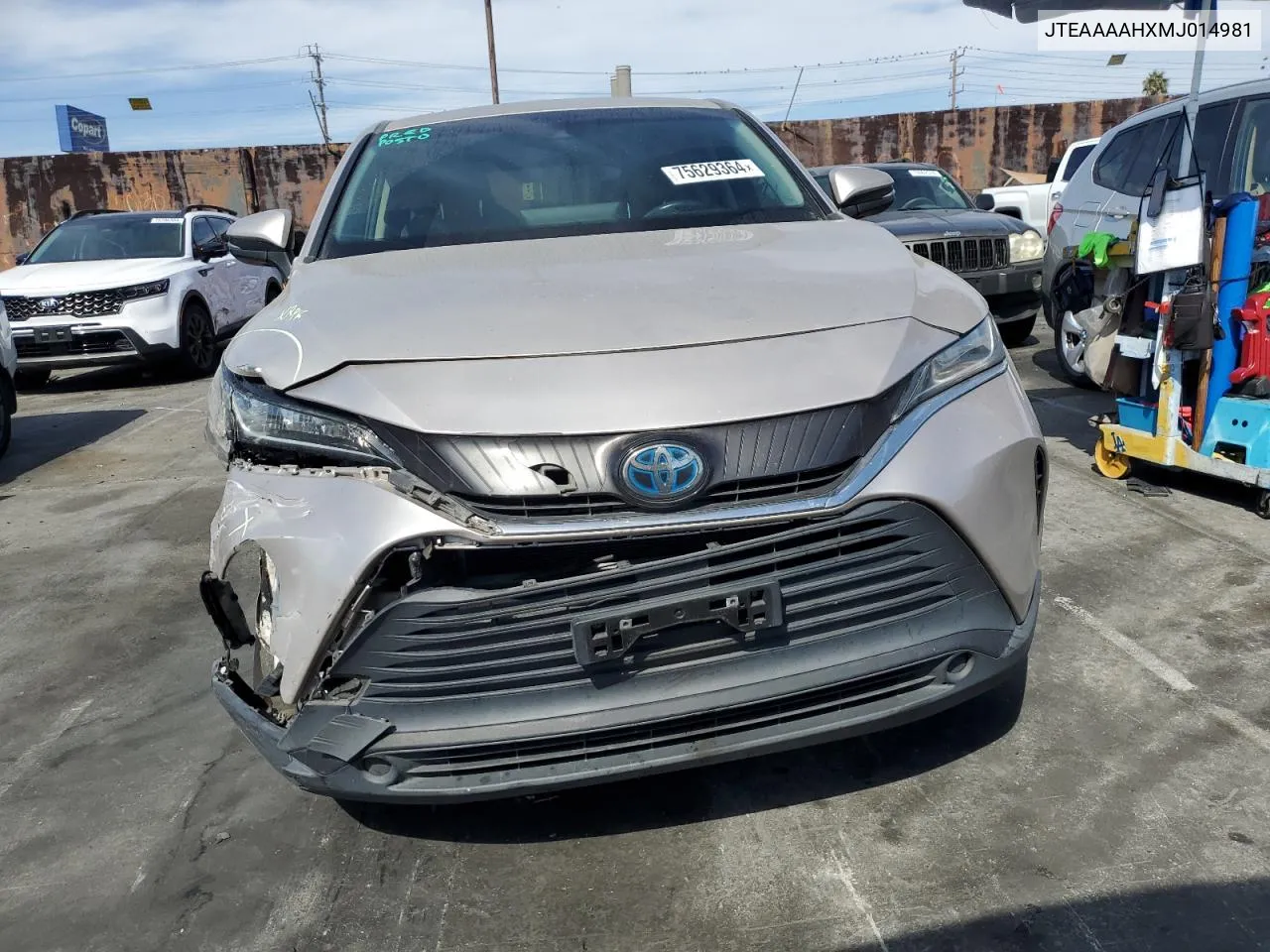 2021 Toyota Venza Le VIN: JTEAAAAHXMJ014981 Lot: 75629364