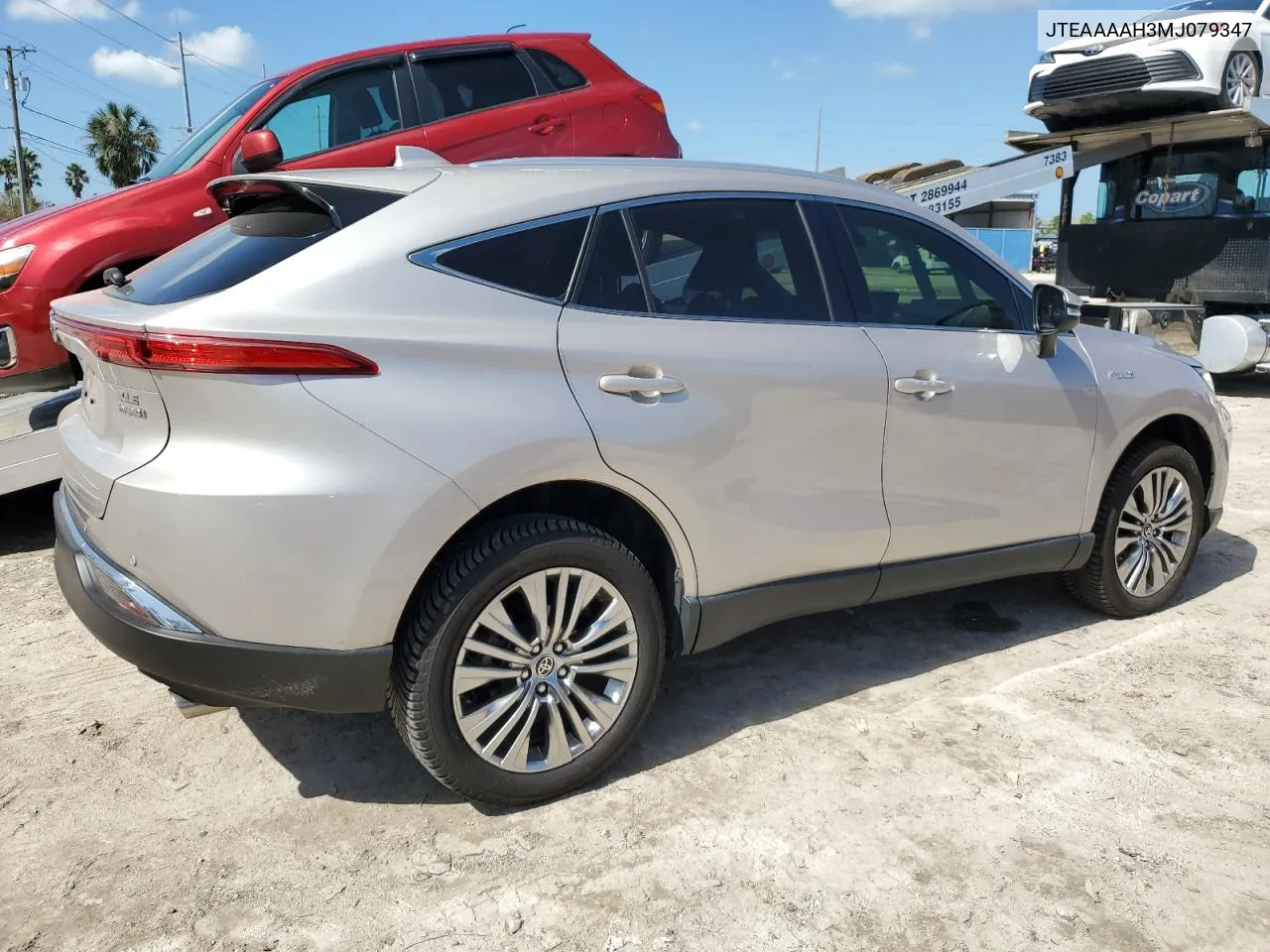 2021 Toyota Venza Le VIN: JTEAAAAH3MJ079347 Lot: 76050074