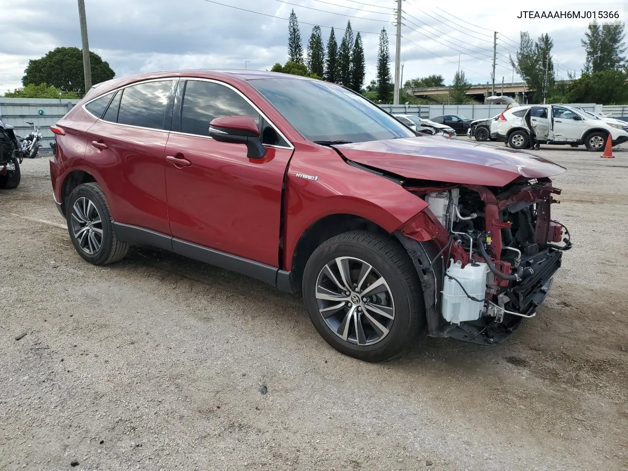 2021 Toyota Venza Le VIN: JTEAAAAH6MJ015366 Lot: 76492754