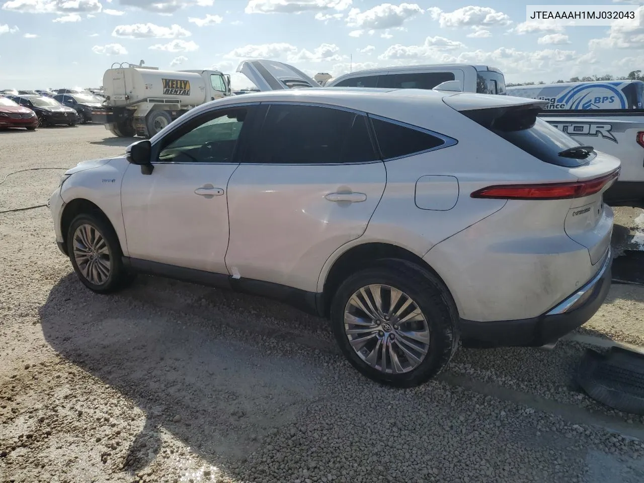 2021 Toyota Venza Le VIN: JTEAAAAH1MJ032043 Lot: 76905104