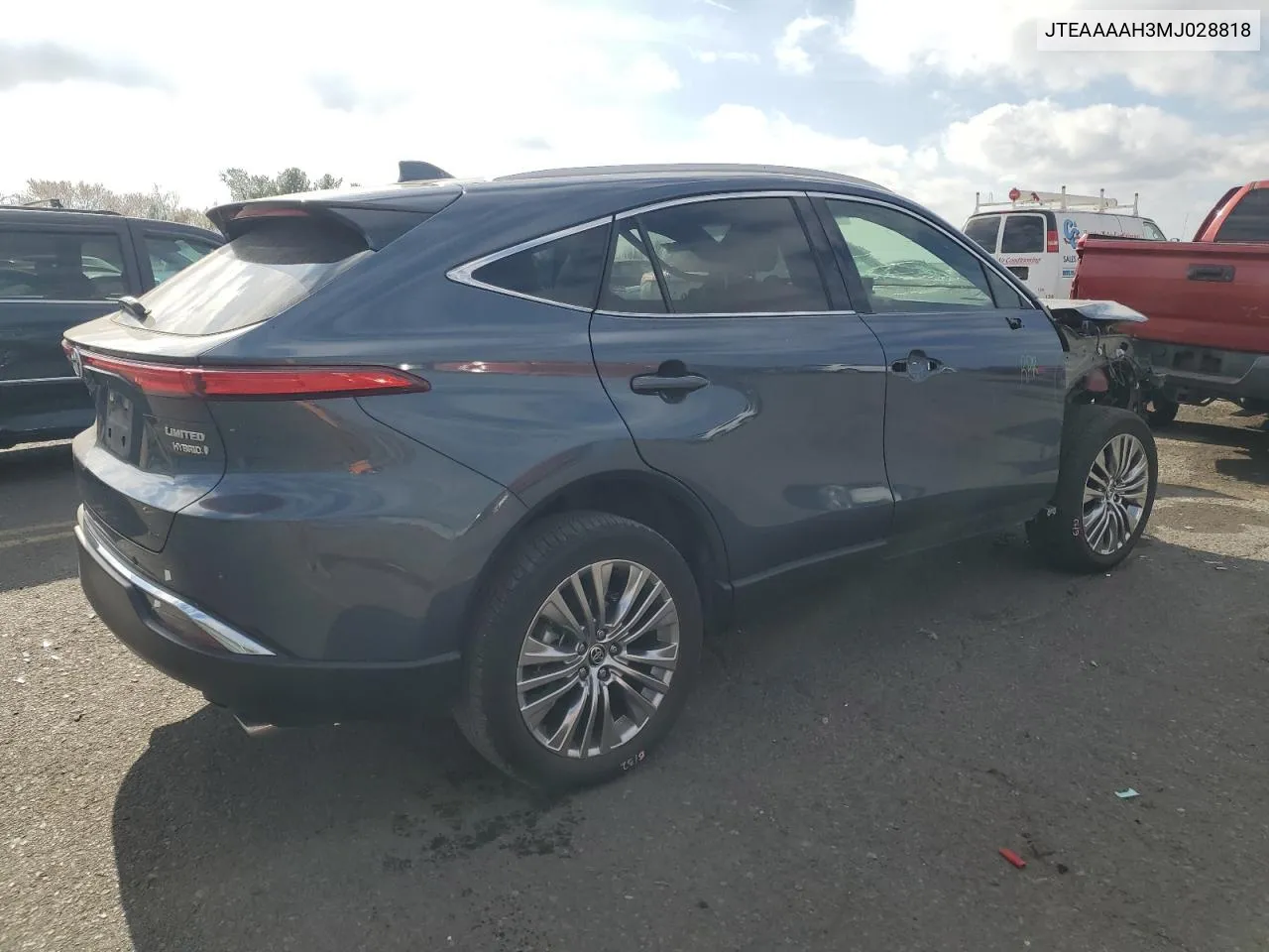 2021 Toyota Venza Le VIN: JTEAAAAH3MJ028818 Lot: 78576624