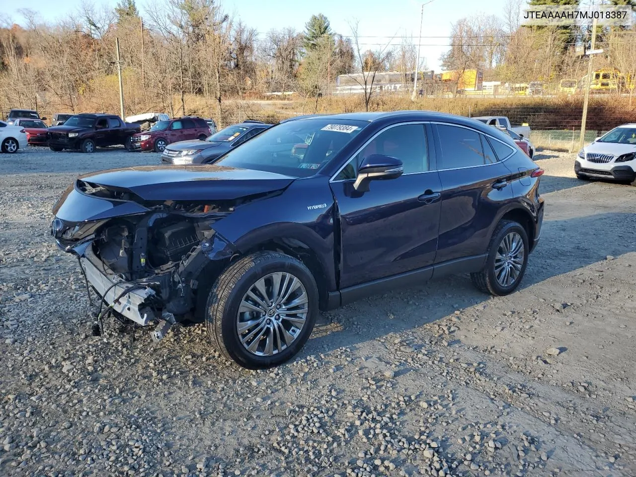 2021 Toyota Venza Le VIN: JTEAAAAH7MJ018387 Lot: 79079384