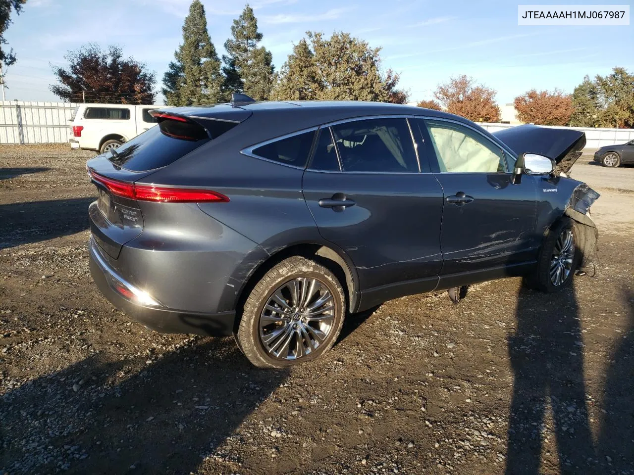 2021 Toyota Venza Le VIN: JTEAAAAH1MJ067987 Lot: 80394614