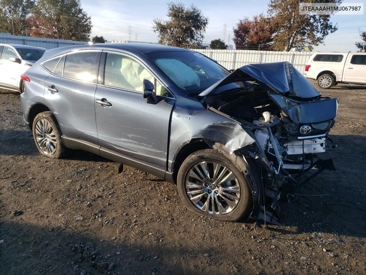 2021 Toyota Venza Le VIN: JTEAAAAH1MJ067987 Lot: 80394614