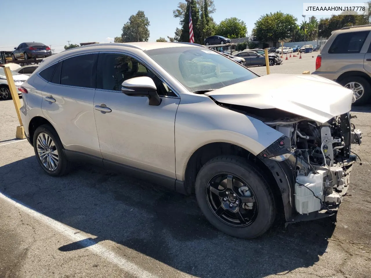 2022 Toyota Venza Le VIN: JTEAAAAH0NJ117778 Lot: 70508694