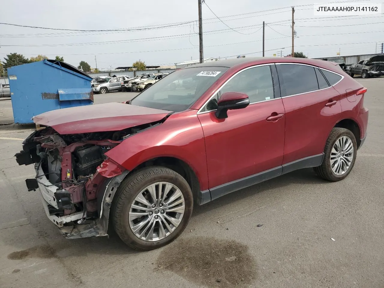 2023 Toyota Venza Le VIN: JTEAAAAH0PJ141162 Lot: 74796264