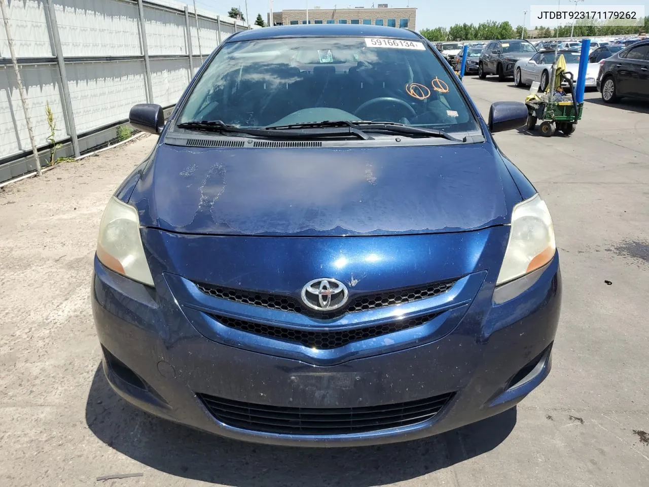 2007 Toyota Yaris VIN: JTDBT923171179262 Lot: 59166134