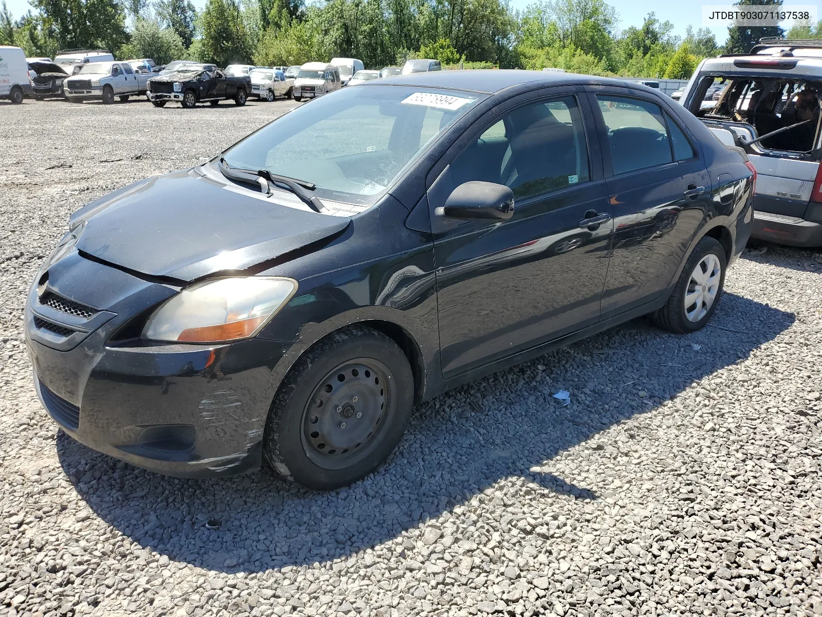 2007 Toyota Yaris VIN: JTDBT903071137538 Lot: 63278994