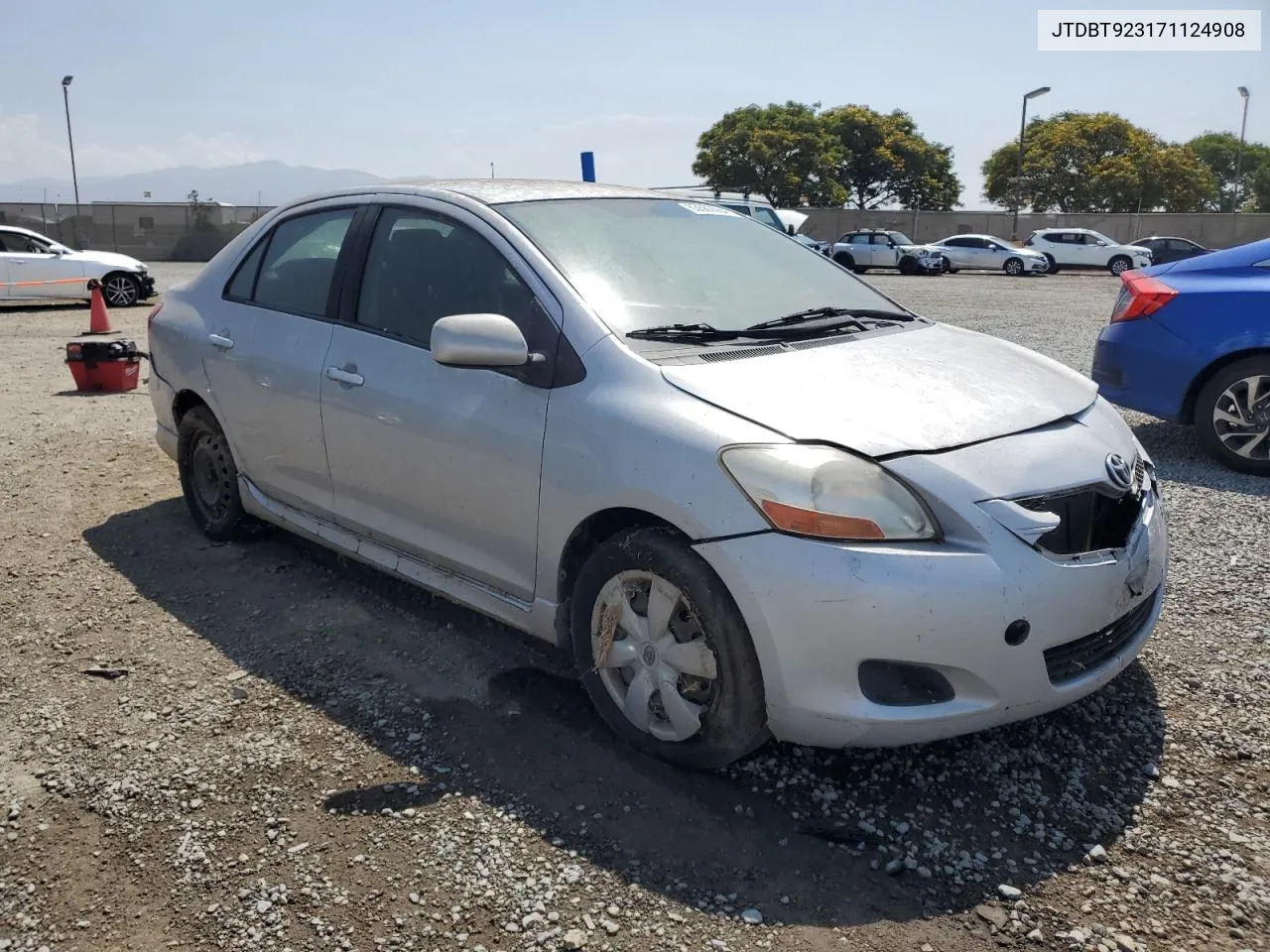 2007 Toyota Yaris VIN: JTDBT923171124908 Lot: 63560684