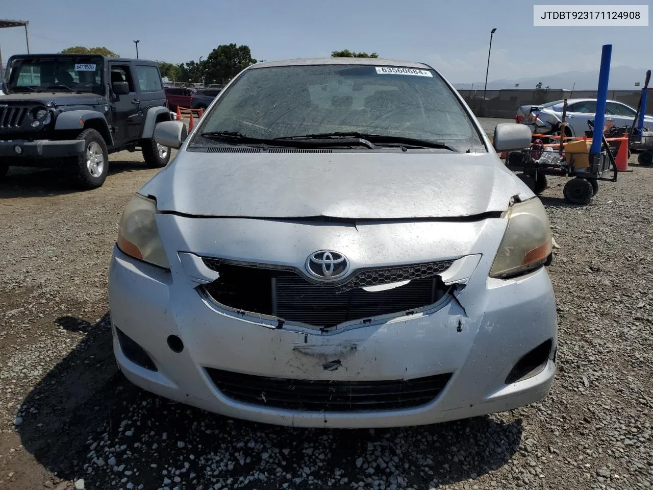 2007 Toyota Yaris VIN: JTDBT923171124908 Lot: 63560684