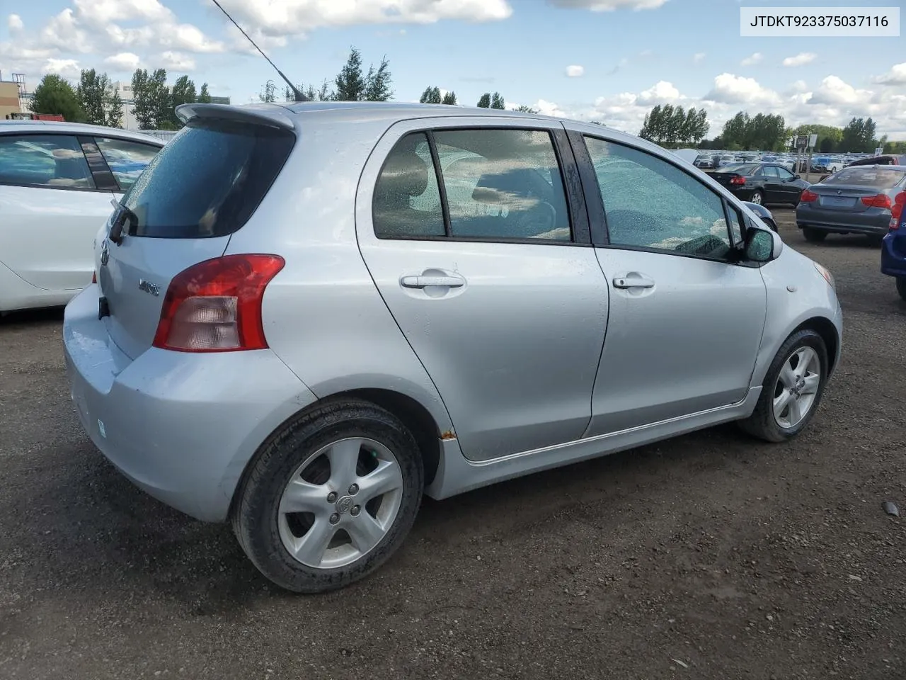 2007 Toyota Yaris VIN: JTDKT923375037116 Lot: 64673654