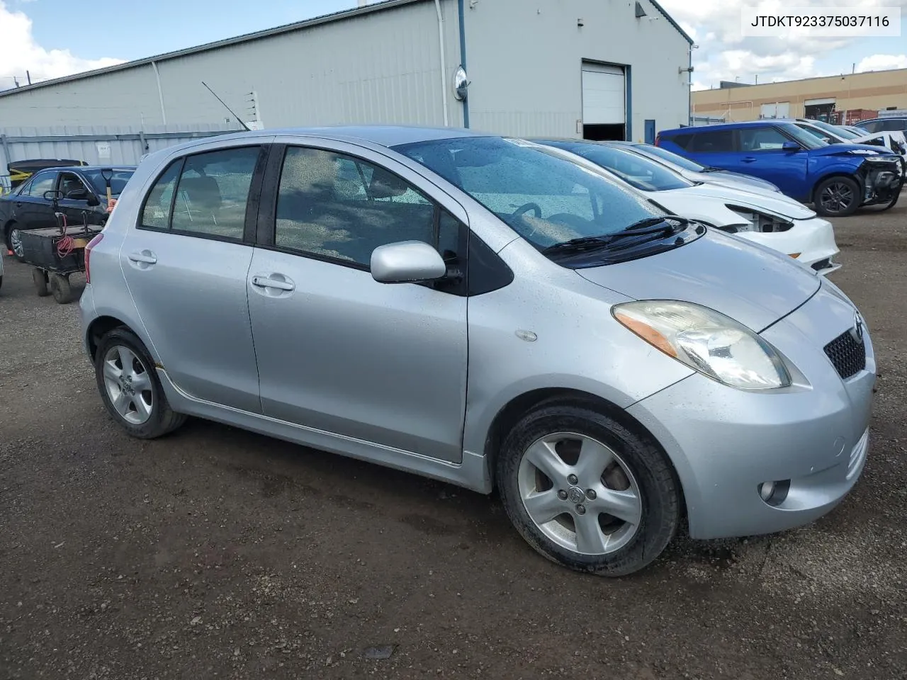 JTDKT923375037116 2007 Toyota Yaris