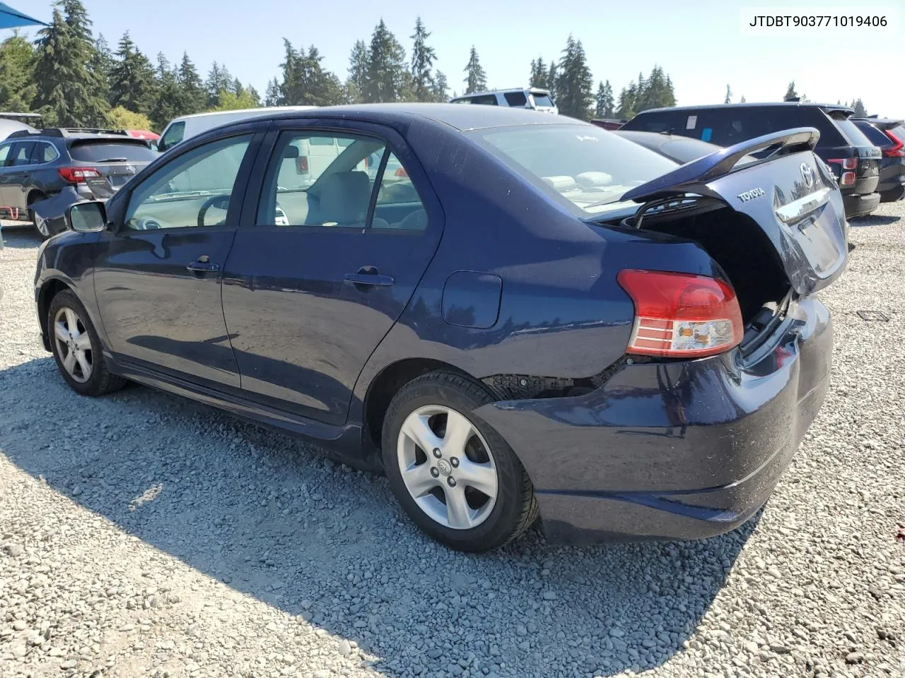 2007 Toyota Yaris VIN: JTDBT903771019406 Lot: 66039594