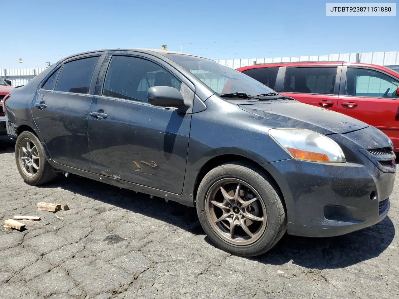 JTDBT923871151880 2007 Toyota Yaris