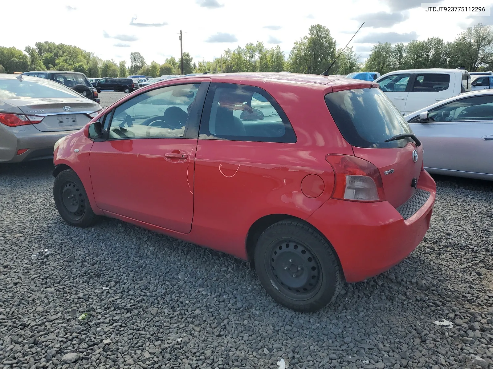 JTDJT923775112296 2007 Toyota Yaris