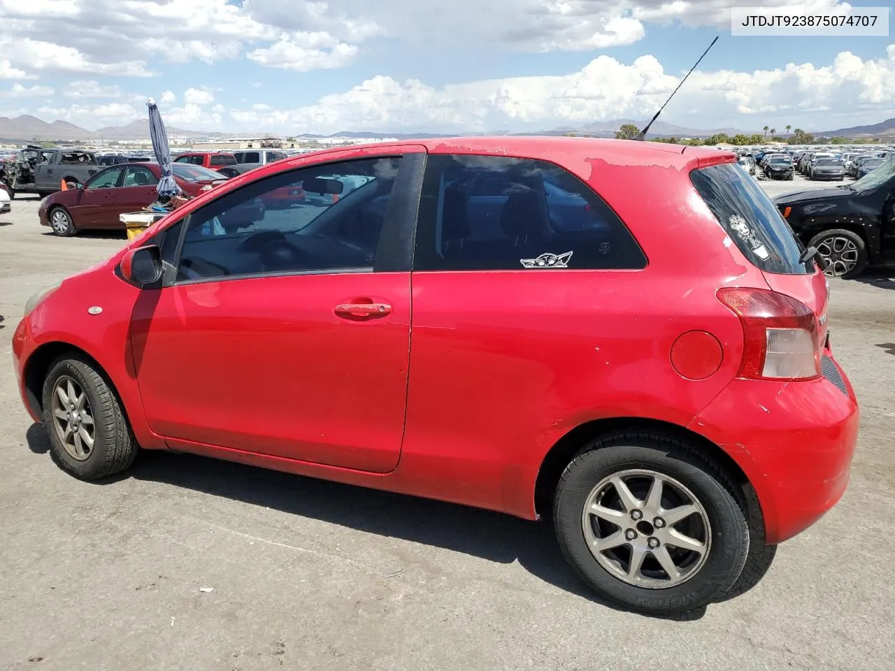 JTDJT923875074707 2007 Toyota Yaris