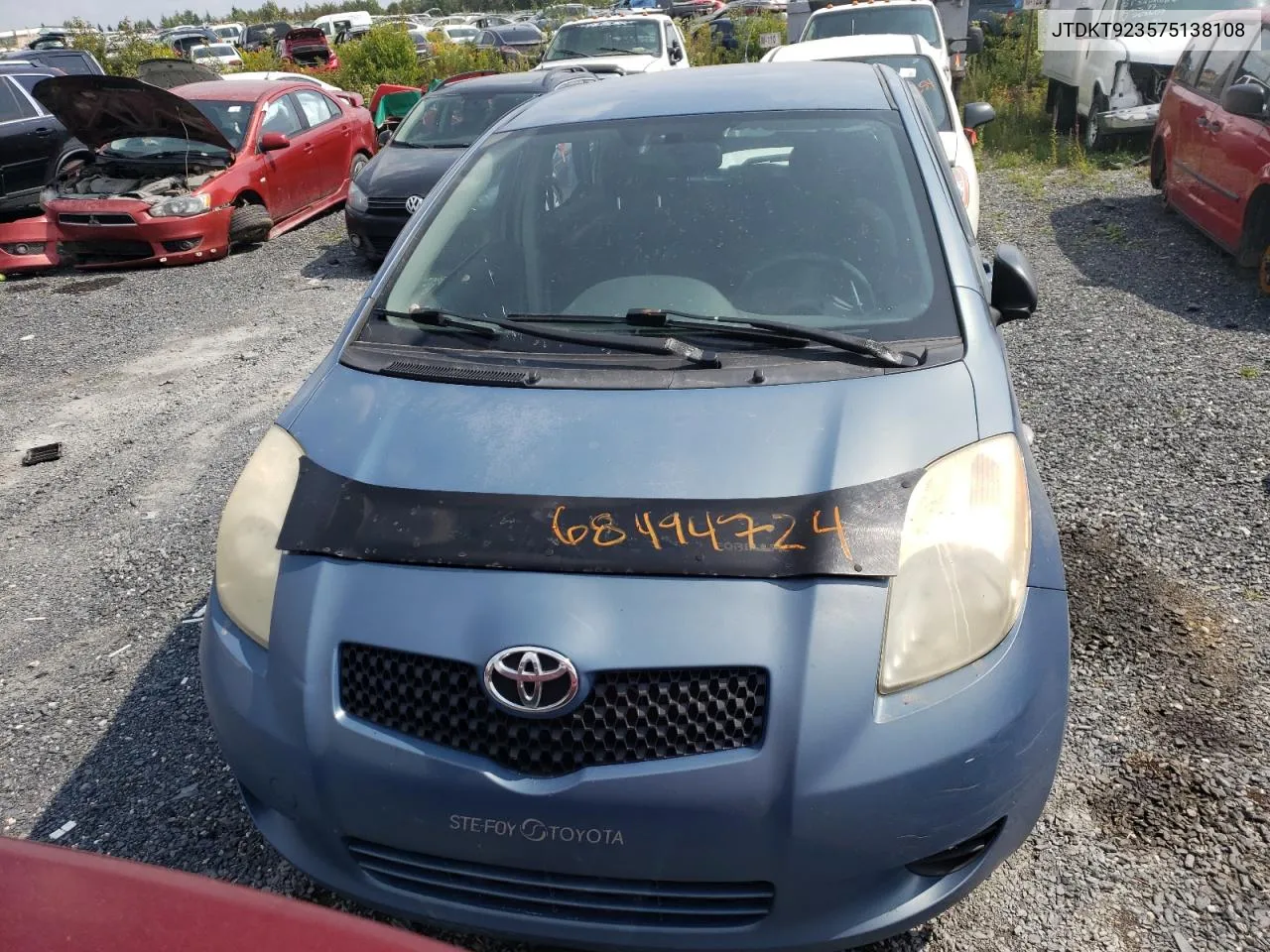 2007 Toyota Yaris VIN: JTDKT923575138108 Lot: 68494724