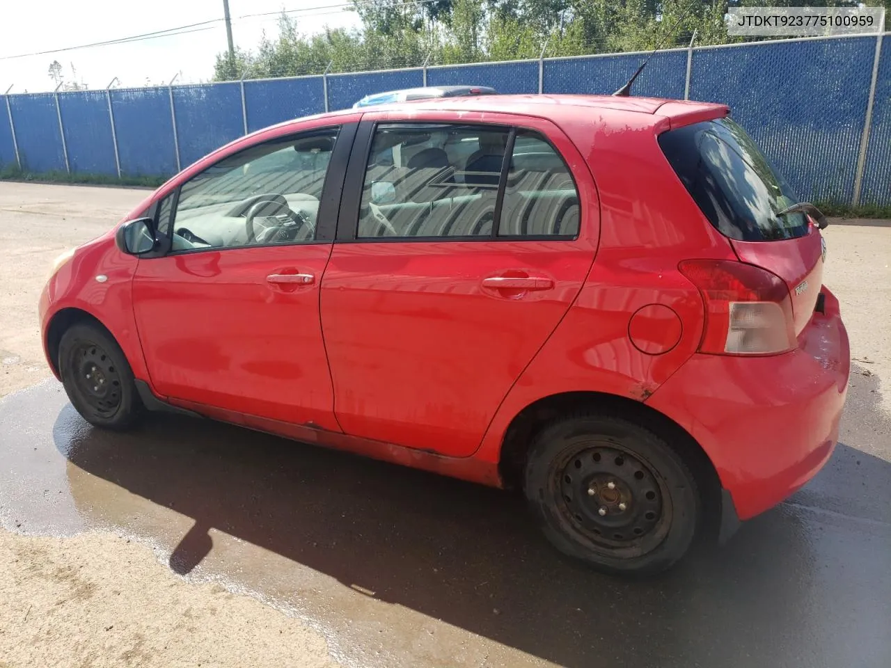 2007 Toyota Yaris VIN: JTDKT923775100959 Lot: 68925724