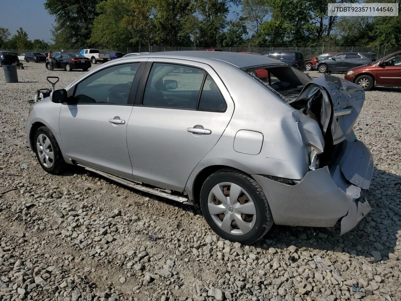 2007 Toyota Yaris VIN: JTDBT923571144546 Lot: 69102374