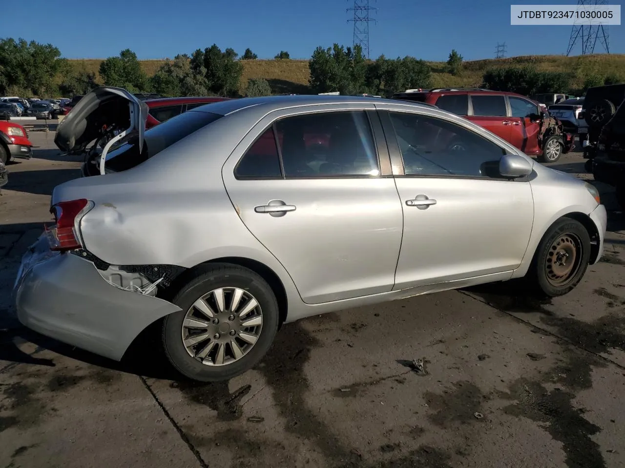 2007 Toyota Yaris VIN: JTDBT923471030005 Lot: 69408734