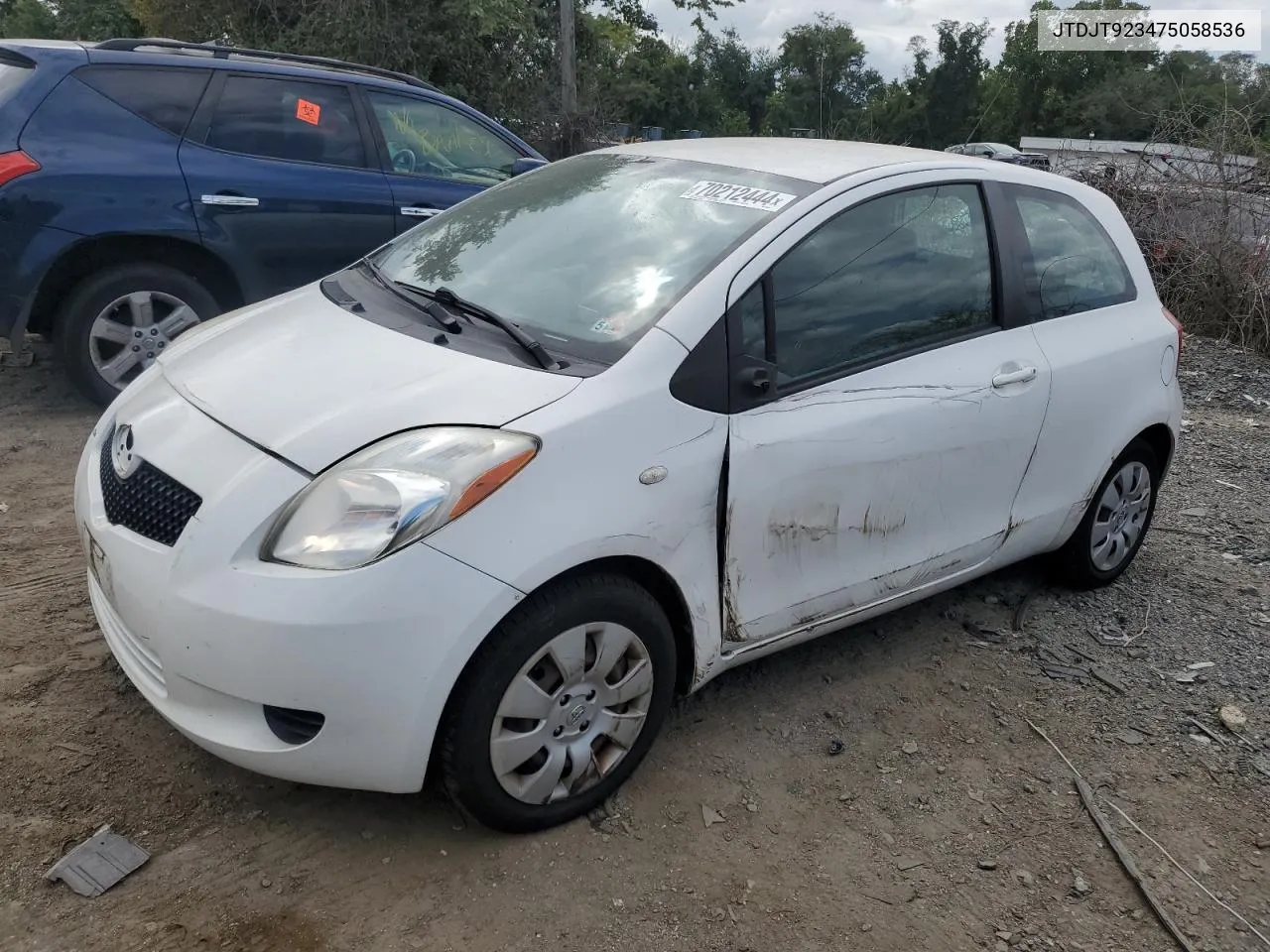 JTDJT923475058536 2007 Toyota Yaris