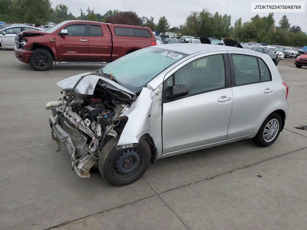 2007 Toyota Yaris VIN: JTDKT923475048769 Lot: 70217634