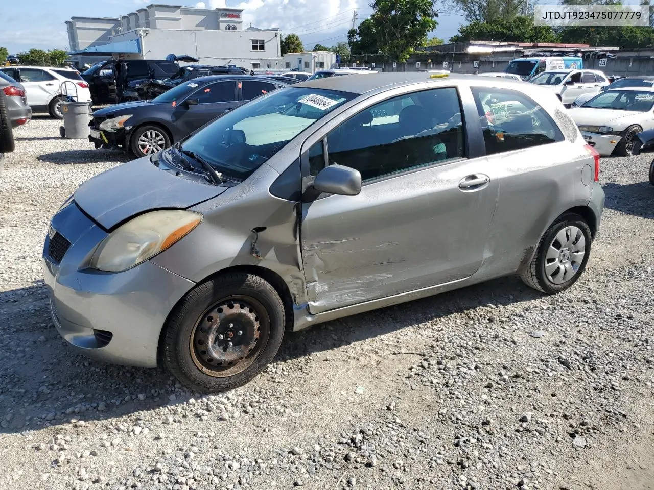 2007 Toyota Yaris VIN: JTDJT923475077779 Lot: 70440554