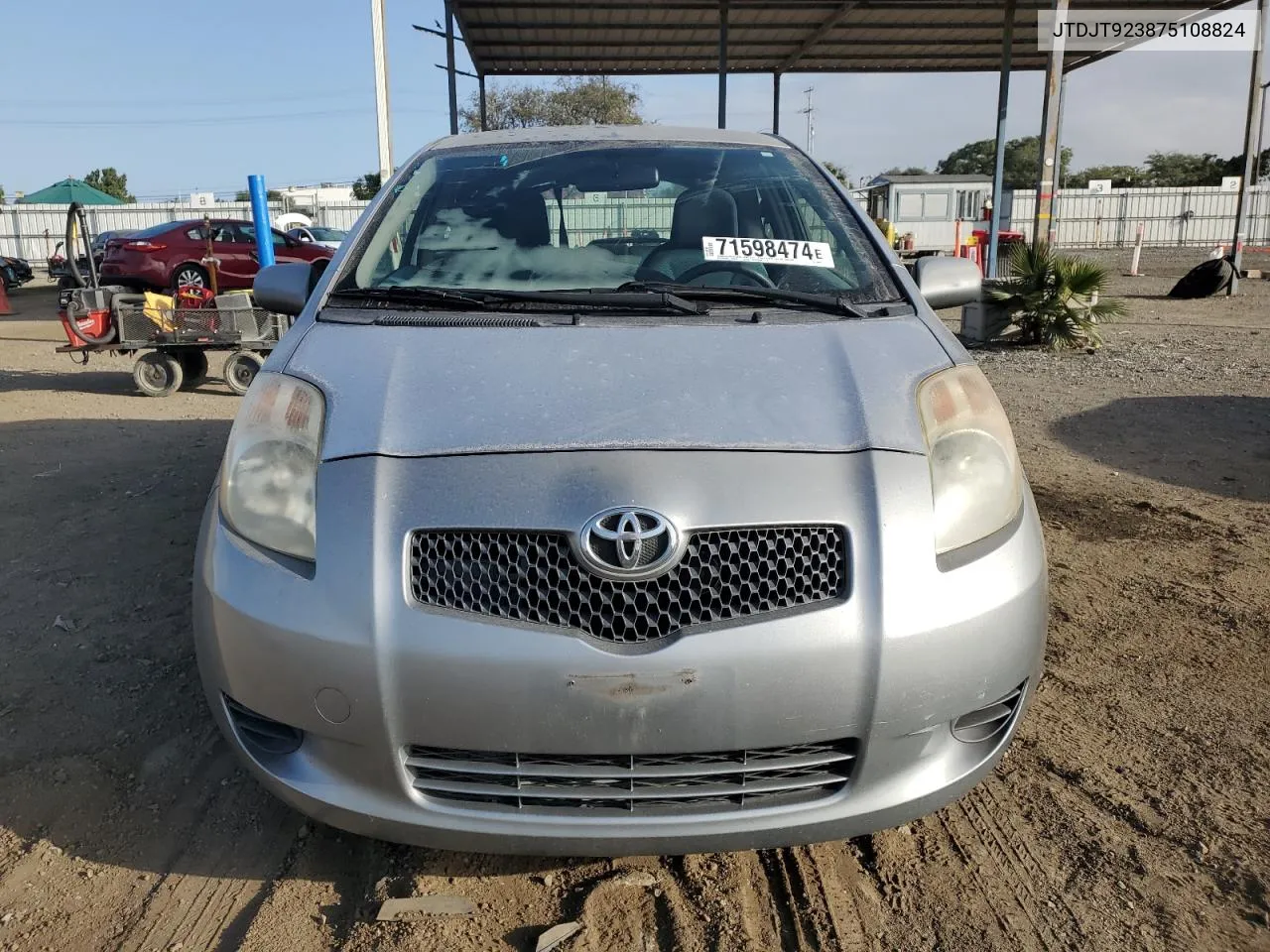 2007 Toyota Yaris VIN: JTDJT923875108824 Lot: 71598474