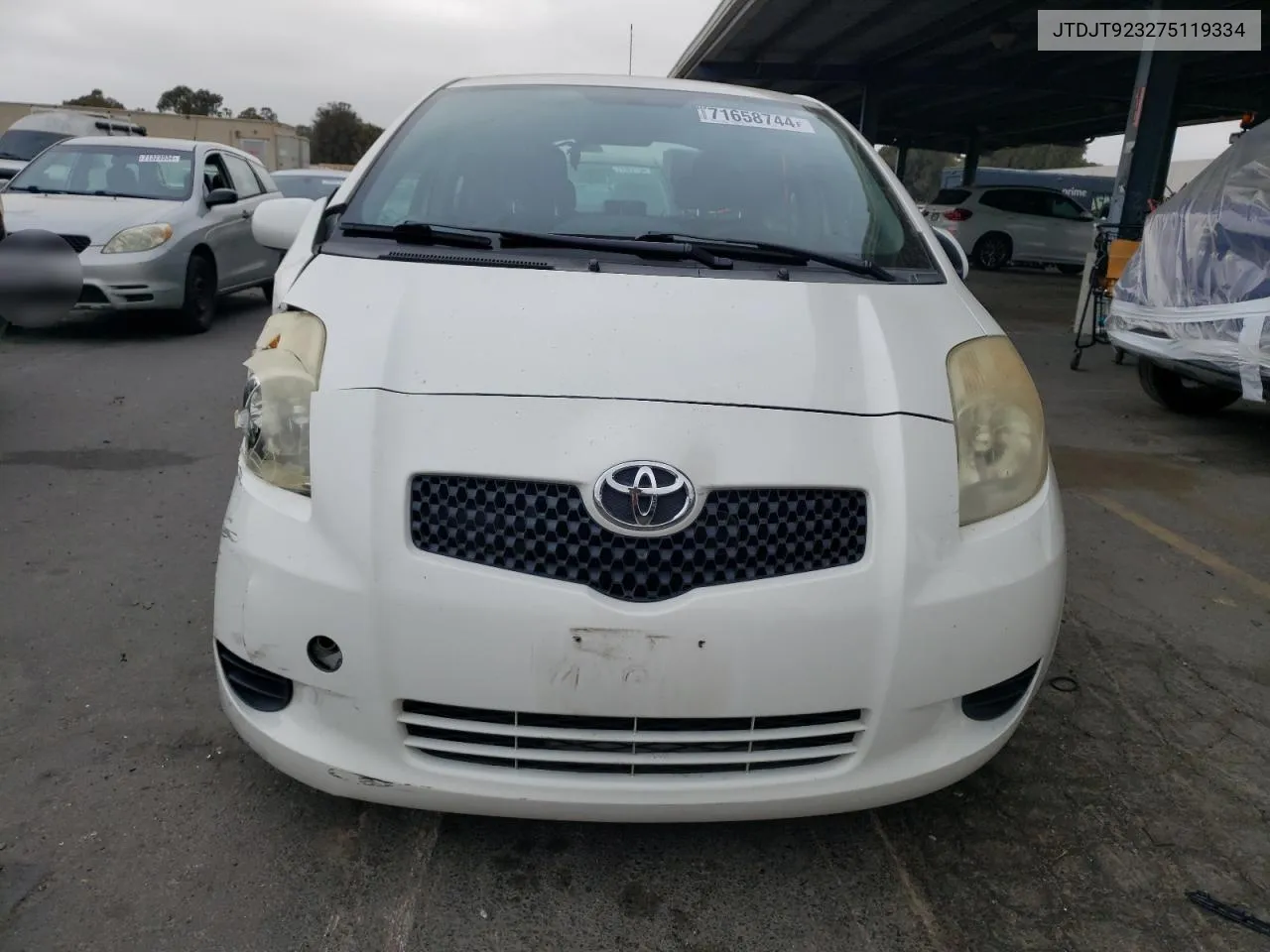 2007 Toyota Yaris VIN: JTDJT923275119334 Lot: 71658744