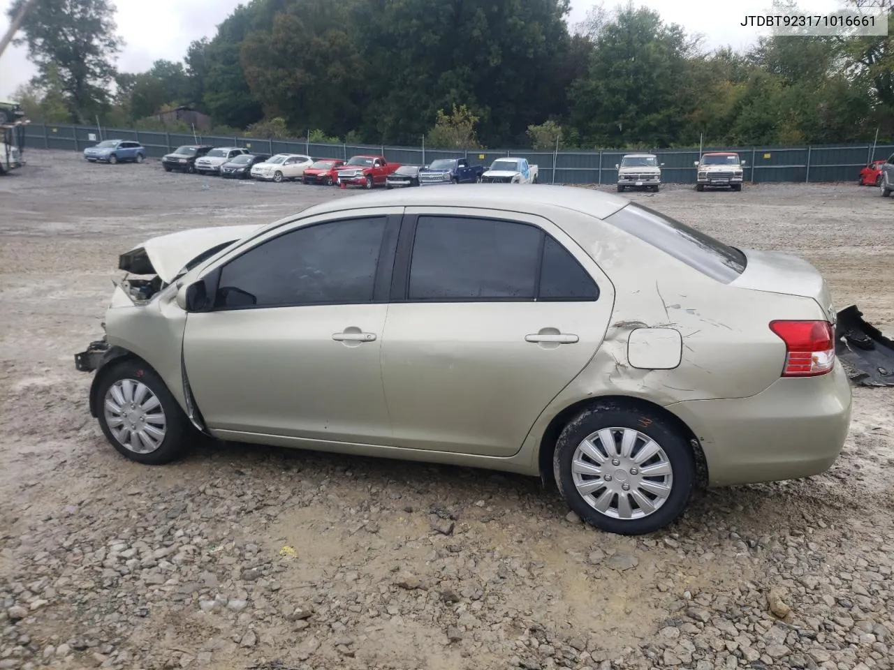 2007 Toyota Yaris VIN: JTDBT923171016661 Lot: 72004304