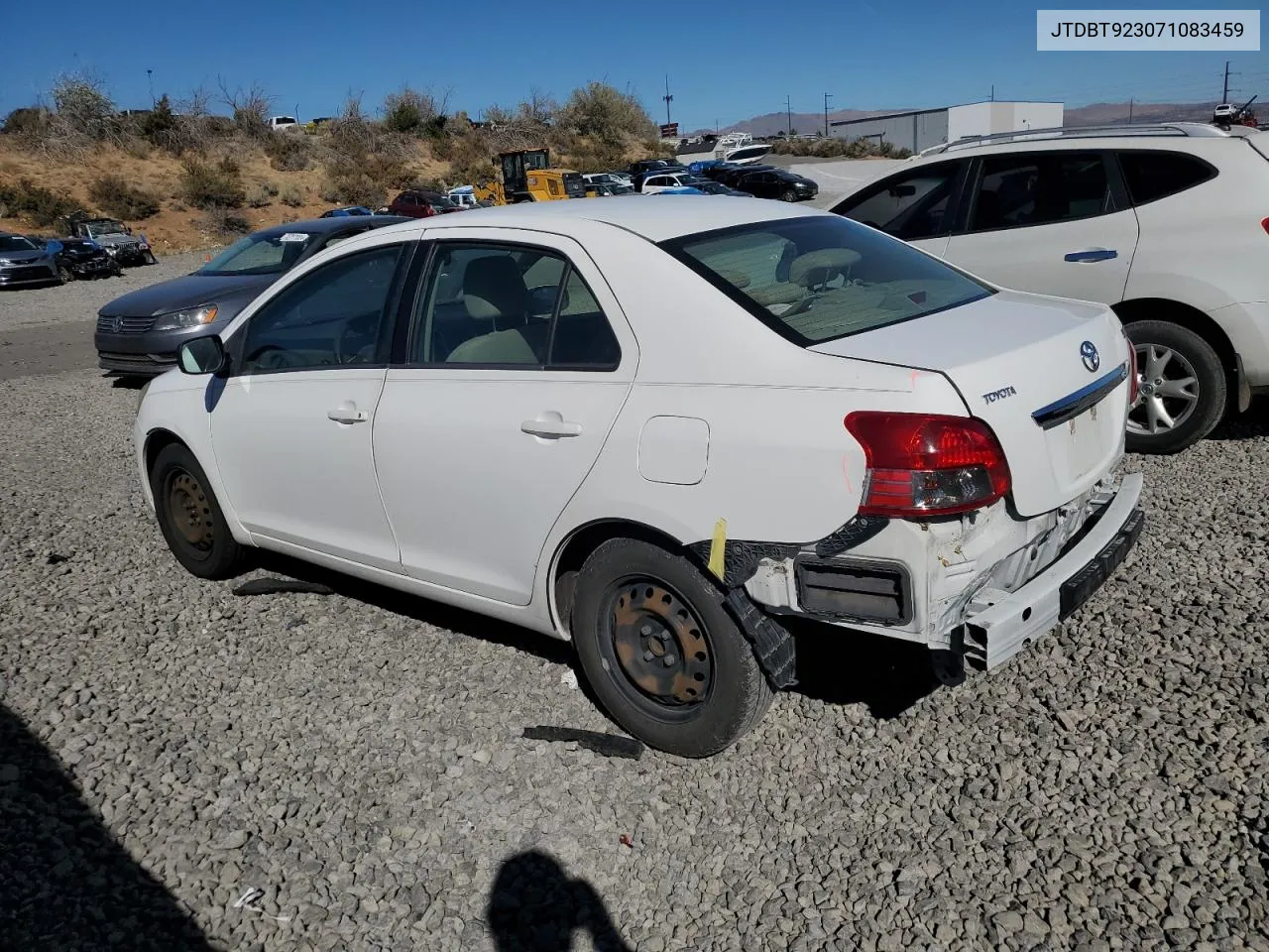 2007 Toyota Yaris VIN: JTDBT923071083459 Lot: 72697504