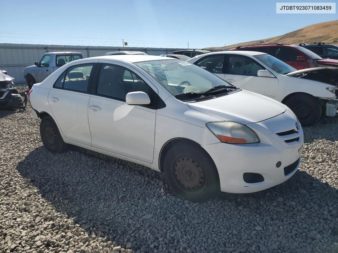 2007 Toyota Yaris VIN: JTDBT923071083459 Lot: 72697504