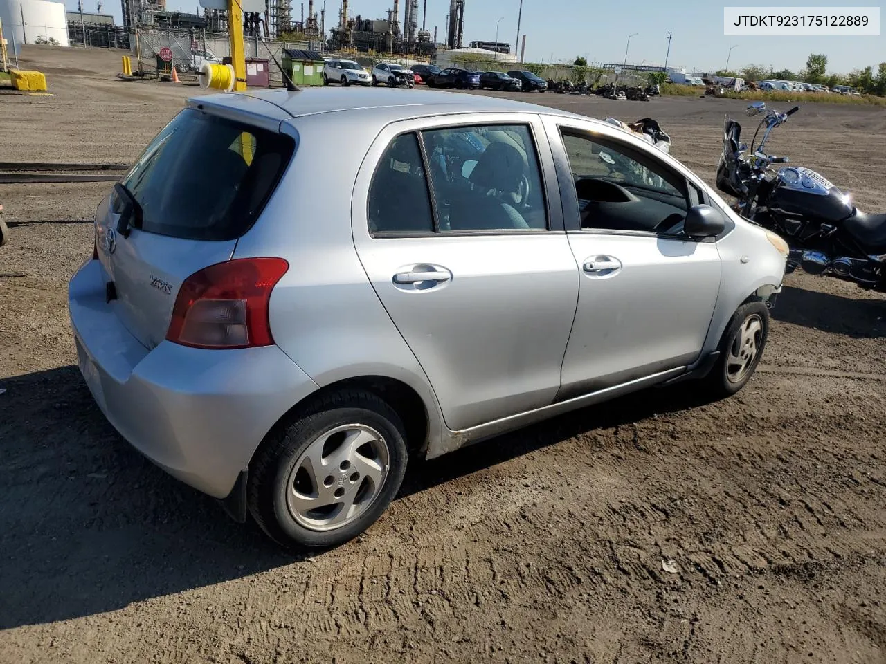 2007 Toyota Yaris VIN: JTDKT923175122889 Lot: 72712254