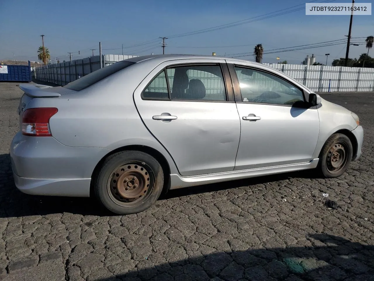 2007 Toyota Yaris VIN: JTDBT923271163412 Lot: 73216484