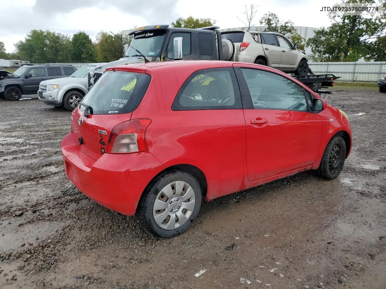 JTDJT923575088774 2007 Toyota Yaris