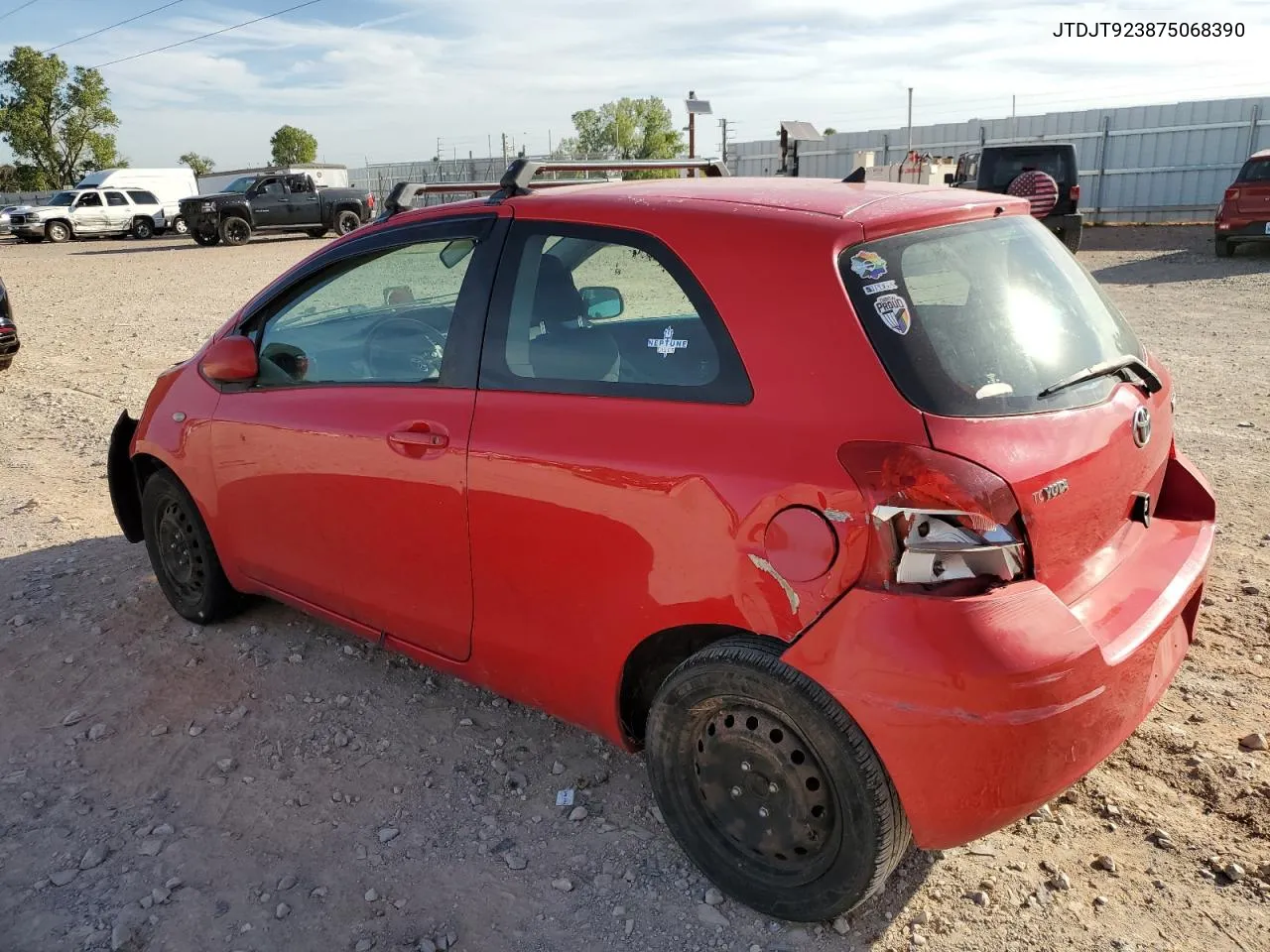 2007 Toyota Yaris VIN: JTDJT923875068390 Lot: 73609664