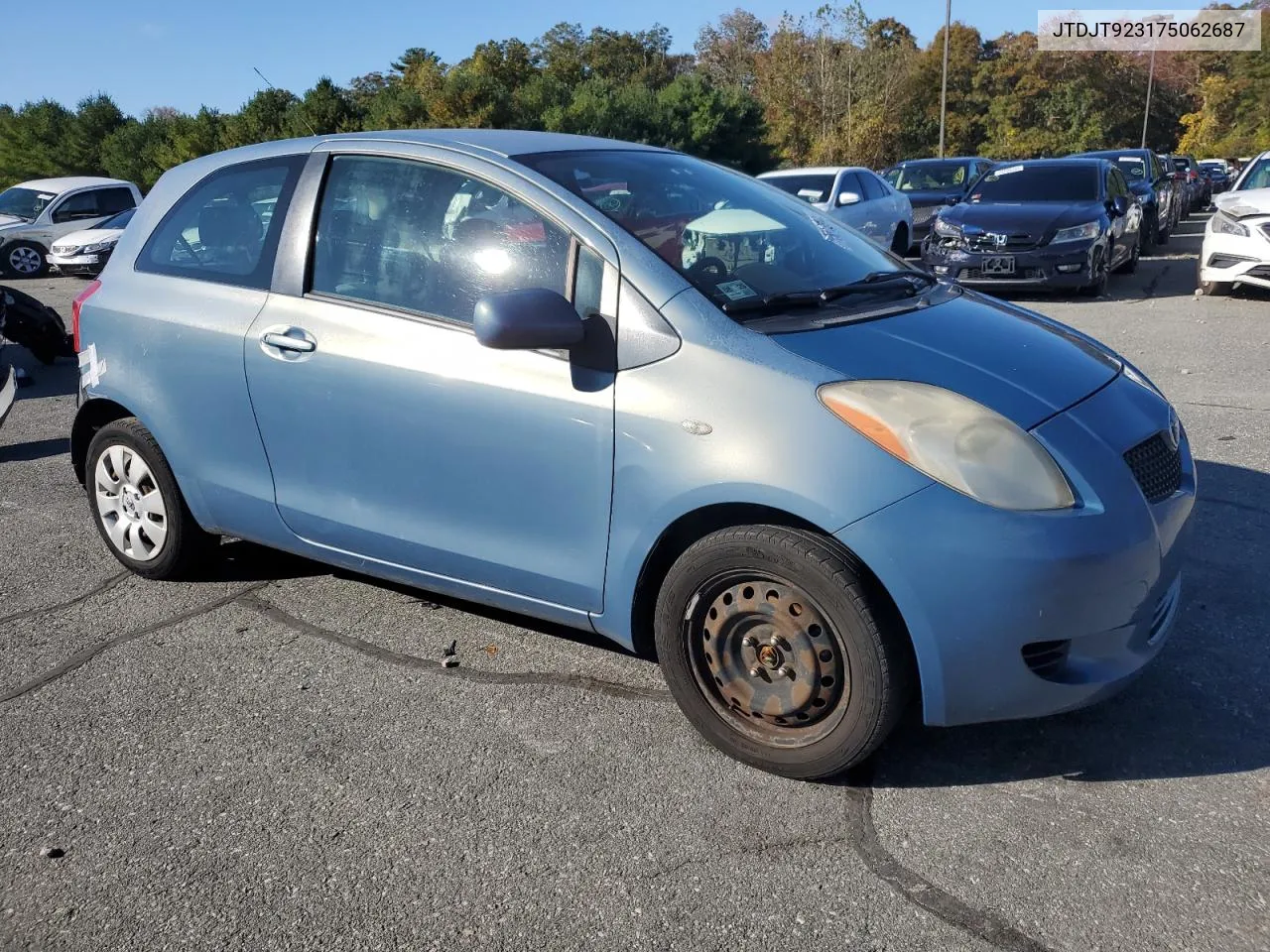 JTDJT923175062687 2007 Toyota Yaris