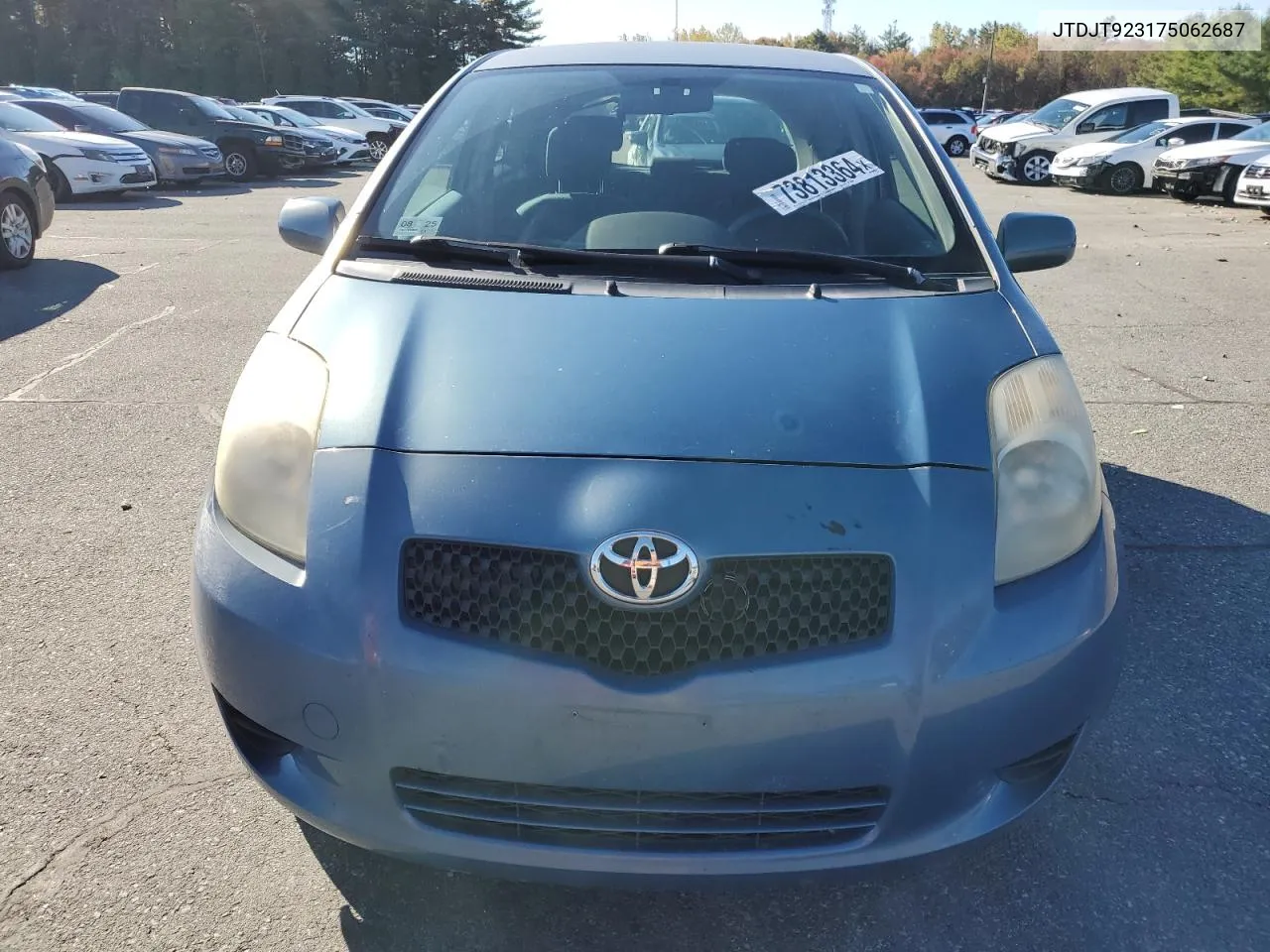 2007 Toyota Yaris VIN: JTDJT923175062687 Lot: 73813364