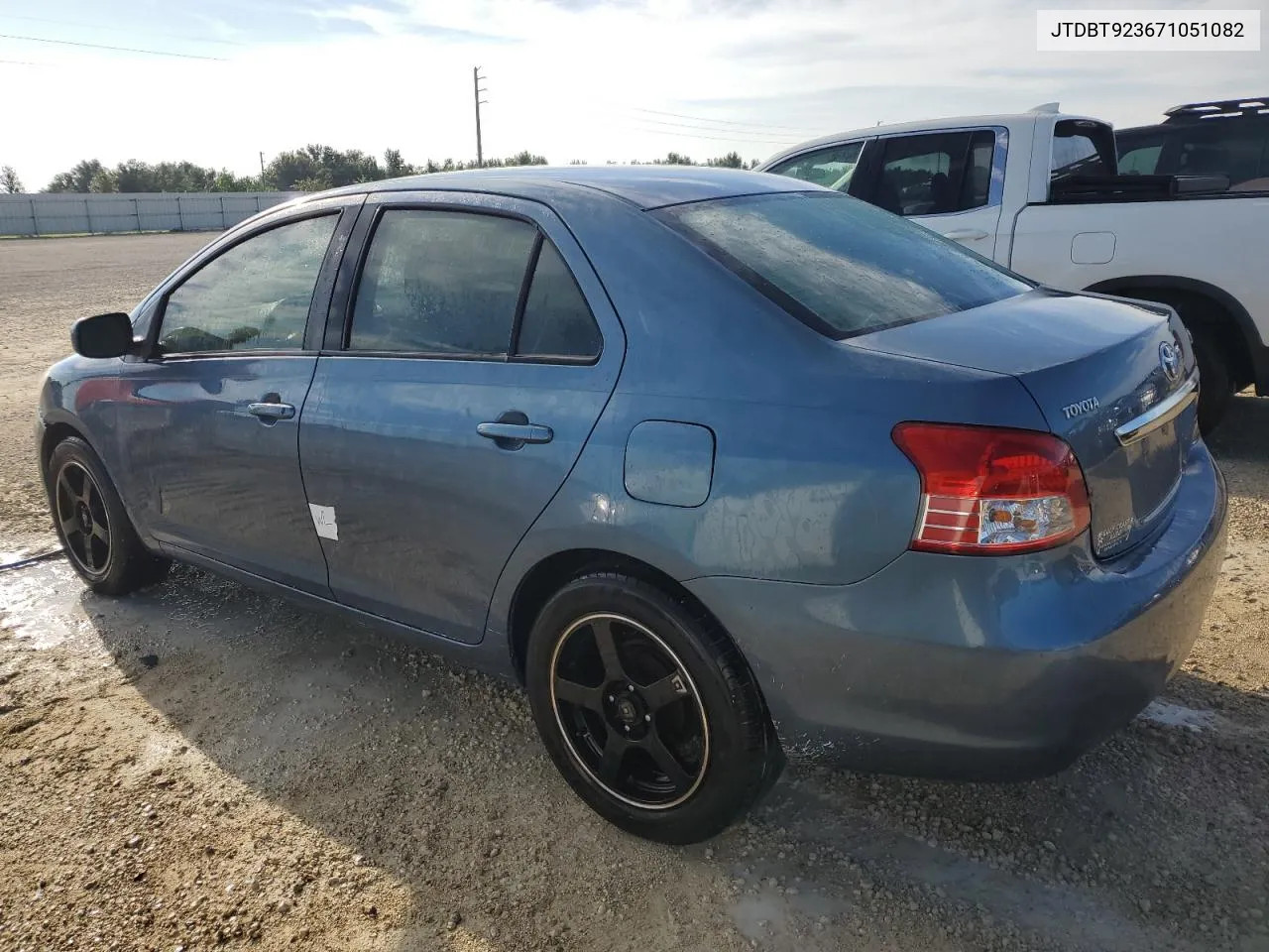 2007 Toyota Yaris VIN: JTDBT923671051082 Lot: 73851424