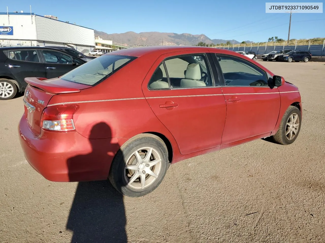 2007 Toyota Yaris VIN: JTDBT923371090549 Lot: 73976984