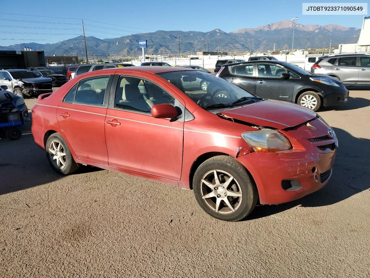 2007 Toyota Yaris VIN: JTDBT923371090549 Lot: 73976984