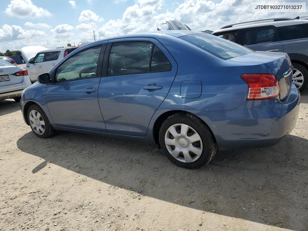 2007 Toyota Yaris VIN: JTDBT903271013237 Lot: 74357644