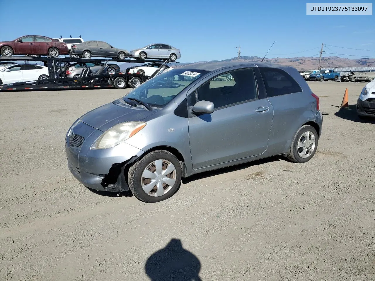 2007 Toyota Yaris VIN: JTDJT923775133097 Lot: 74523224