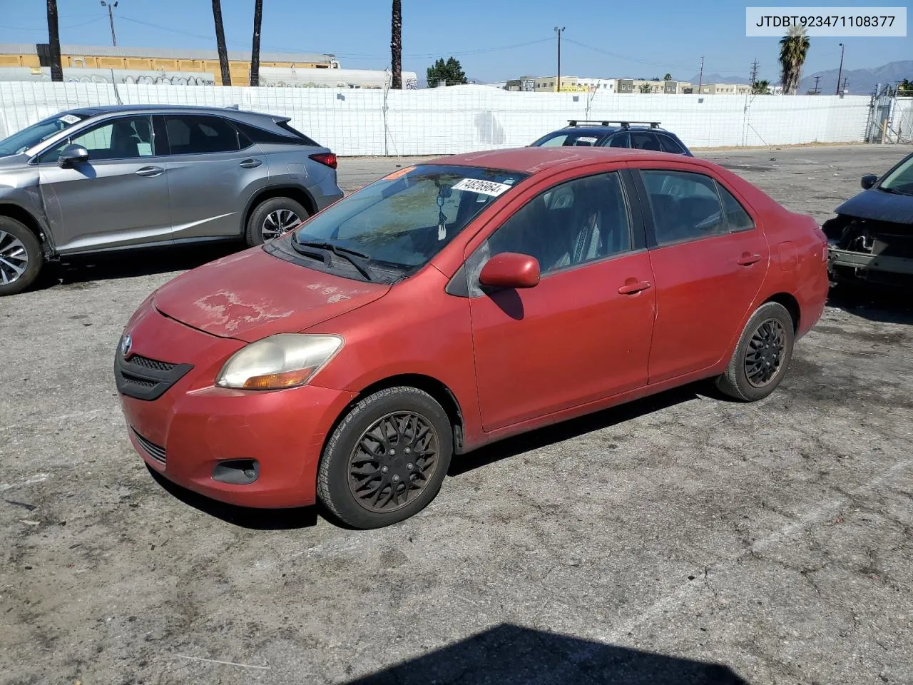 2007 Toyota Yaris VIN: JTDBT923471108377 Lot: 74826964