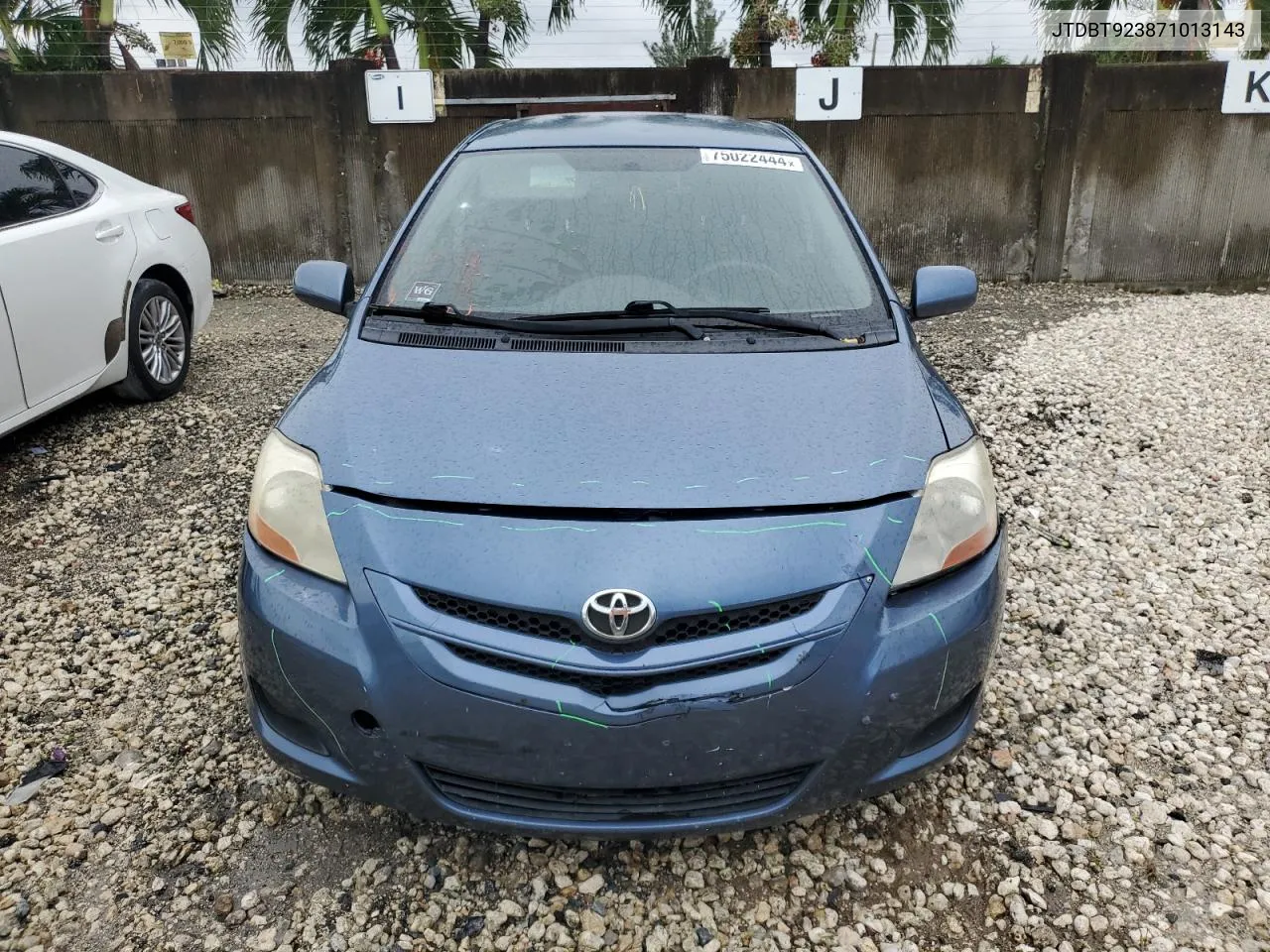 2007 Toyota Yaris VIN: JTDBT923871013143 Lot: 75022444