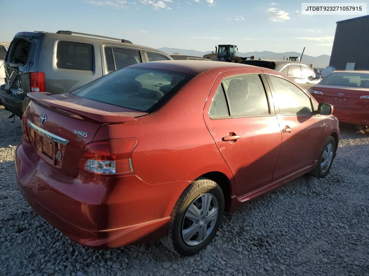 2007 Toyota Yaris VIN: JTDBT923271057915 Lot: 75212914