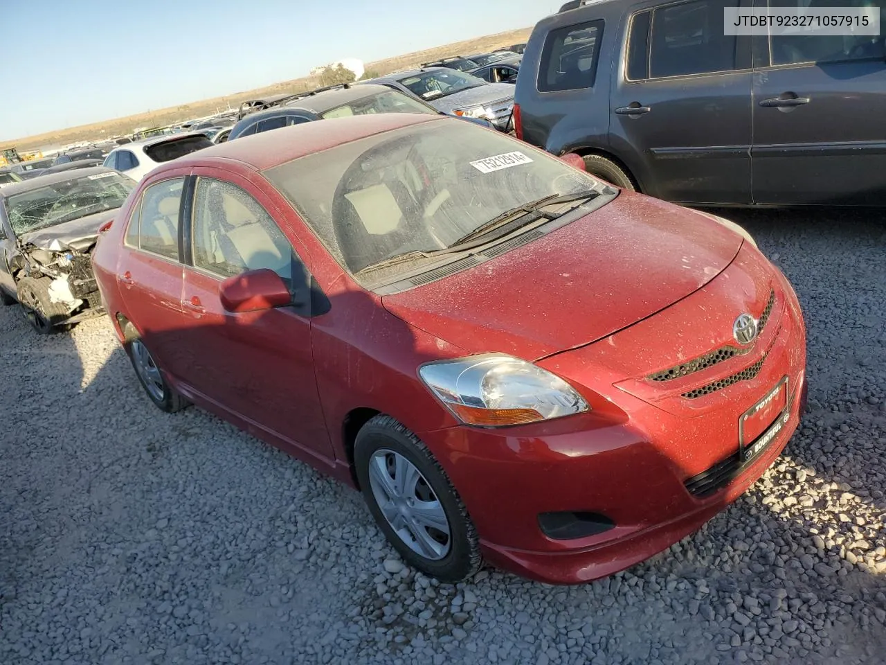 2007 Toyota Yaris VIN: JTDBT923271057915 Lot: 75212914